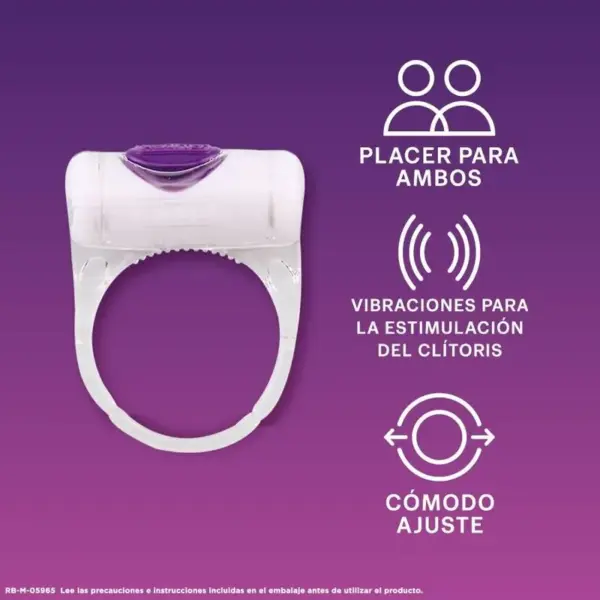 Durex - Anillo Intense Orgasmic Vibrations para Placer Compartido - Imagen 4