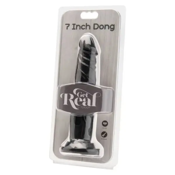 Get Real - Dong 18 cm Negro | Placer Realista para Ti - Imagen 2