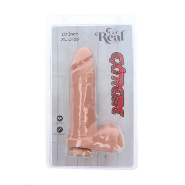 GET REAL - Extreme XL Dildo 25,5 cm Natural para placer extremo - Imagen 5