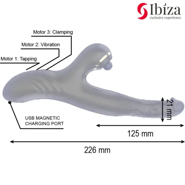 Ibiza - Vibrador Hi-Tech Rabbit Clitorial Potente y Doble Wave Two Dragons - Imagen 5