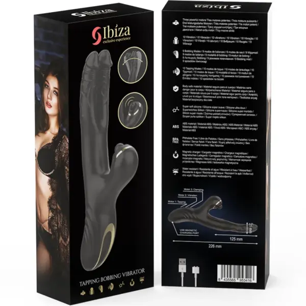 Ibiza - Vibrador Hi-Tech Rabbit Clitorial Potente y Doble Wave Two Dragons - Imagen 7