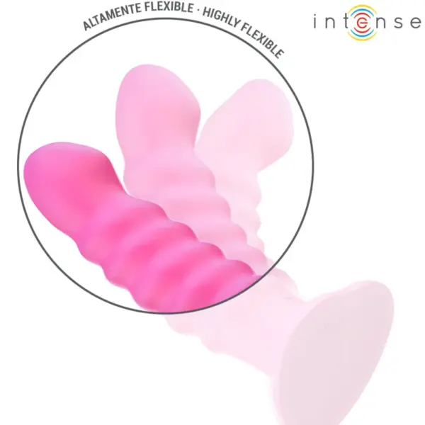 INTENSE - Vibrador CINDY Talla L Diseño Espiral 10 Vibraciones Rosa Control Remoto - Imagen 4