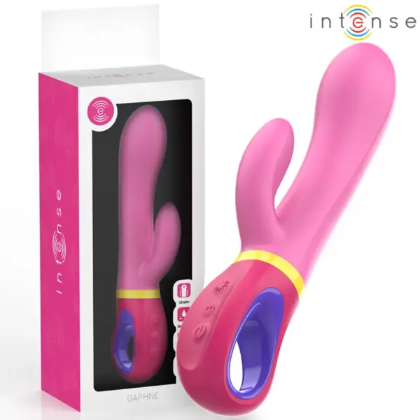 INTENSE - Vibrador rabbit rosa DAPHNE con estimulación dual