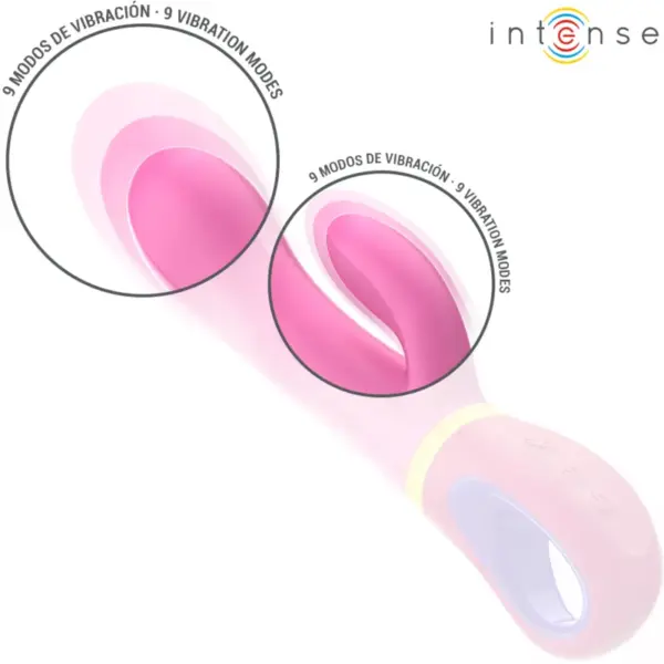 INTENSE - Vibrador rabbit rosa DAPHNE con estimulación dual - Imagen 3