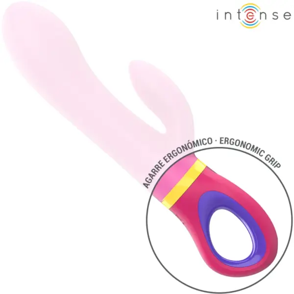 INTENSE - Vibrador rabbit rosa DAPHNE con estimulación dual - Imagen 4