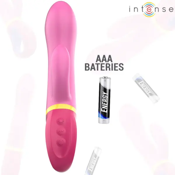 INTENSE - Vibrador rabbit rosa DAPHNE con estimulación dual - Imagen 5