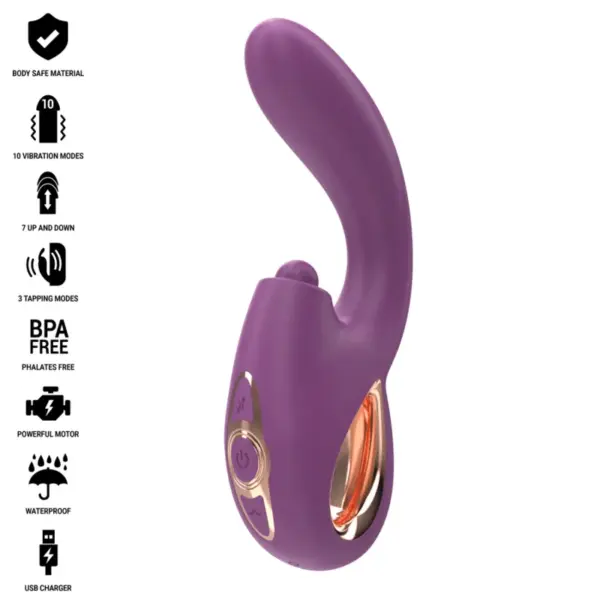 INTENSE - Vibrador punto G multifunción morado