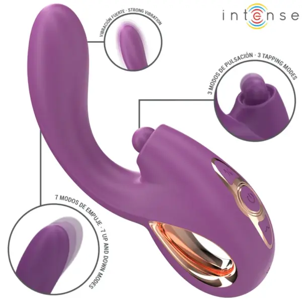 INTENSE - Vibrador punto G multifunción morado - Imagen 2