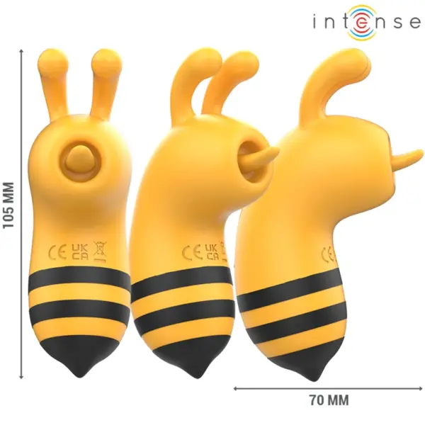 INTENSE - Estimulador Abeja Maya Amarillo/Negro para Placer Personalizado - Imagen 3