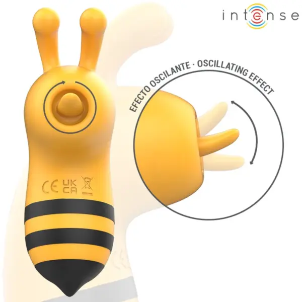 INTENSE - Estimulador Abeja Maya Amarillo/Negro para Placer Personalizado - Imagen 4