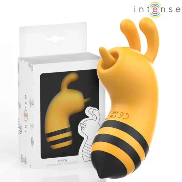 INTENSE - Estimulador Abeja Maya Amarillo/Negro para Placer Personalizado - Imagen 5