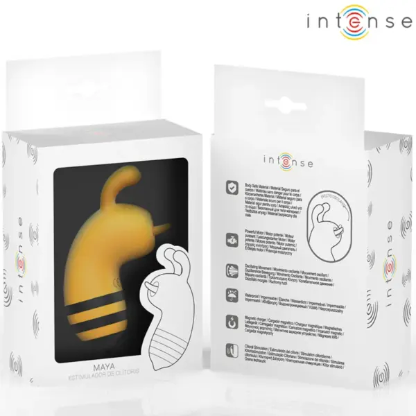 INTENSE - Estimulador Abeja Maya Amarillo/Negro para Placer Personalizado - Imagen 7