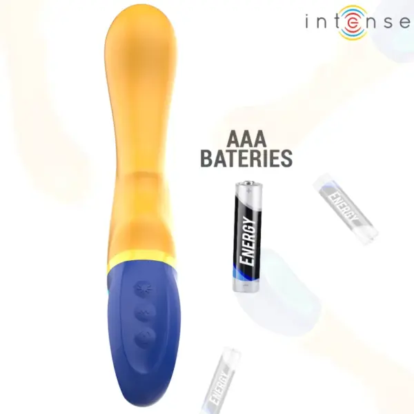 INTENSE - Vibrador Punto-G Shaggy Amarillo - Imagen 6