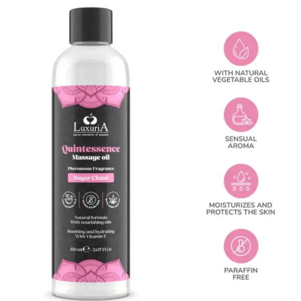 INTIMATELINE LUXURIA - Aceite de Masajes Nube de Azúcar 150 ML - Imagen 4