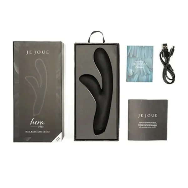 Je Joue - Vibrador Rabbit Hera Flex Negro - Imagen 4