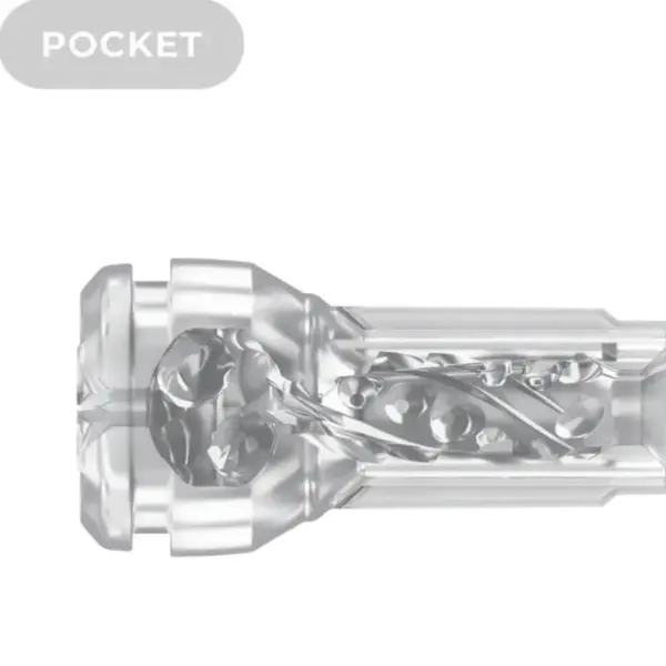 KIIROO - Feel Pocket Stroker Crystal transparente para hombres - Imagen 4