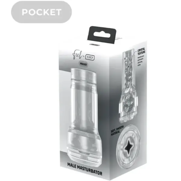 KIIROO - Feel Pocket Stroker Crystal transparente para hombres - Imagen 7