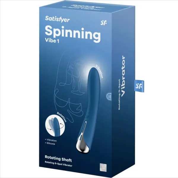 Satisfyer - Spinning Vibe 1 Vibrador Rotador G-Spot Azul - Imagen 7