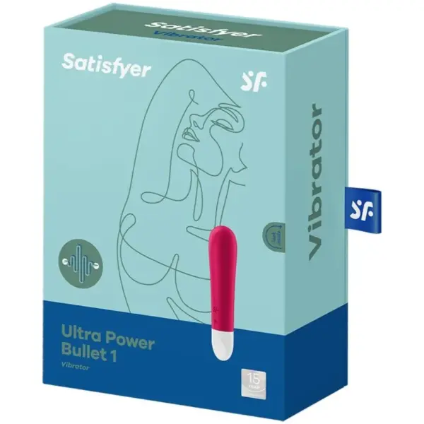 Satisfyer - Ultra Power Bullet 1 Bala Vibradora Roja - Imagen 3