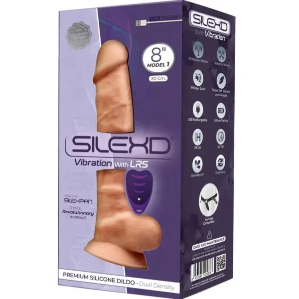 SILEXD - Modelo 1 Pene Realista Vibrador Control Remoto 20 cm - Imagen 3