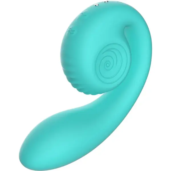 Snail Vibe Gizi - Estimulador dual turquesa para el placer femenino - Imagen 2