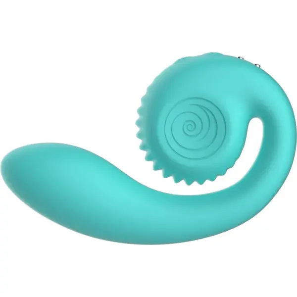 Snail Vibe Gizi - Estimulador dual turquesa para el placer femenino - Imagen 3