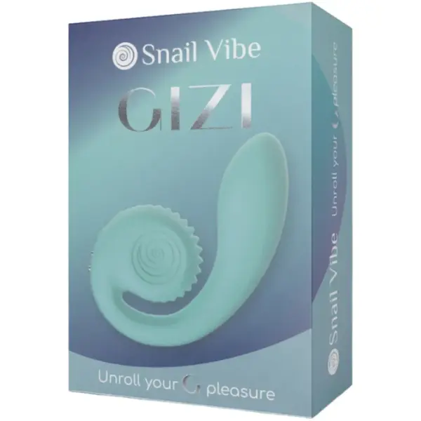 Snail Vibe Gizi - Estimulador dual turquesa para el placer femenino - Imagen 4