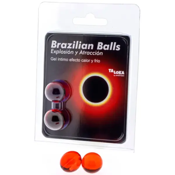 TALOKA - Brazilian Balls Gel Excitante Efecto Calor y Frío 2 Bolas