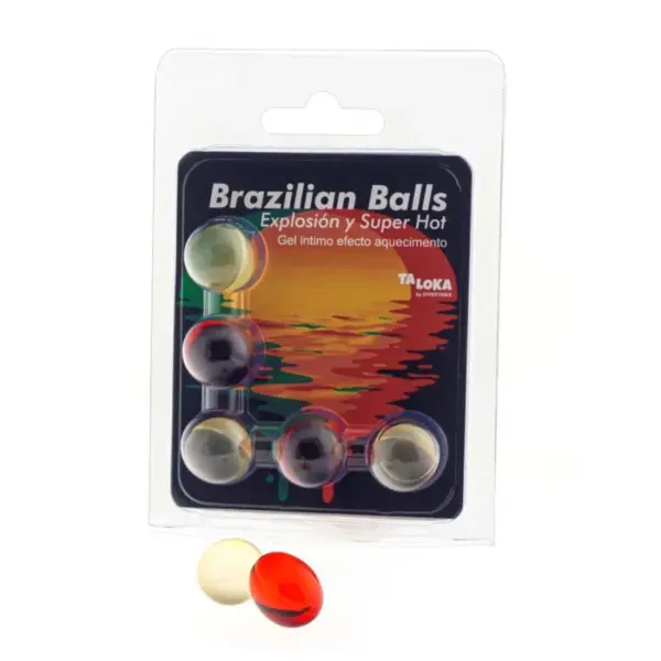 TALOKA - Brazilian Balls Gel Excitante Efecto Super Caliente 5 Bolas