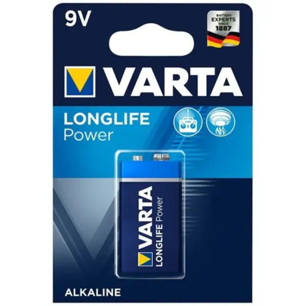 VARTA - Longlife Power Pila Alcalina 9V LR61 Blister*1