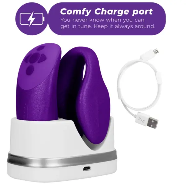 We-Vibe - Vibrador de parejas Chorus con control Squeeze lila - Imagen 5