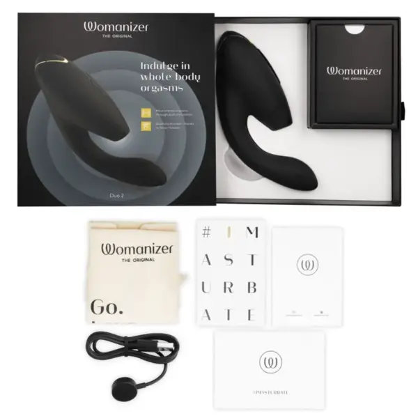 Womanizer - Duo 2 Estimulador Negro para Orgasmos Plenos - Imagen 6