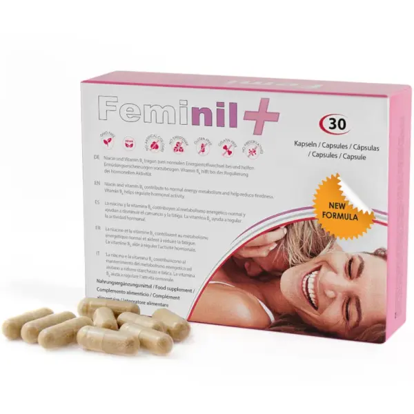 500 COSMETICS - FEMINIL+ AUMENTO LIBIDO SEXUAL FEMENINO - 30 CÁPSULAS