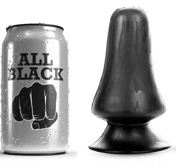 ALL BLACK - Buttplug Anal 12 cm para una Experiencia Inigualable