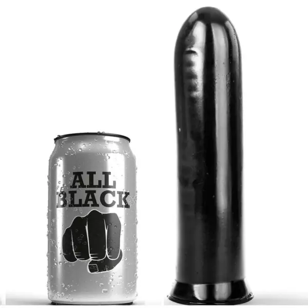 ALL BLACK - Dildo negro 19 cm para experiencias intensas