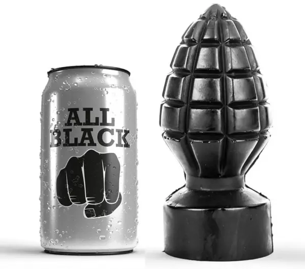 ALL BLACK - Buttplug Anal 14 cm: Explosión de Placer