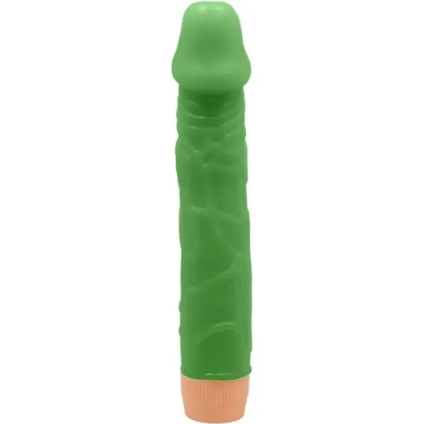 BAILE - Vibrador Realista Verde de 22.5 cm para Experiencias Inolvidables