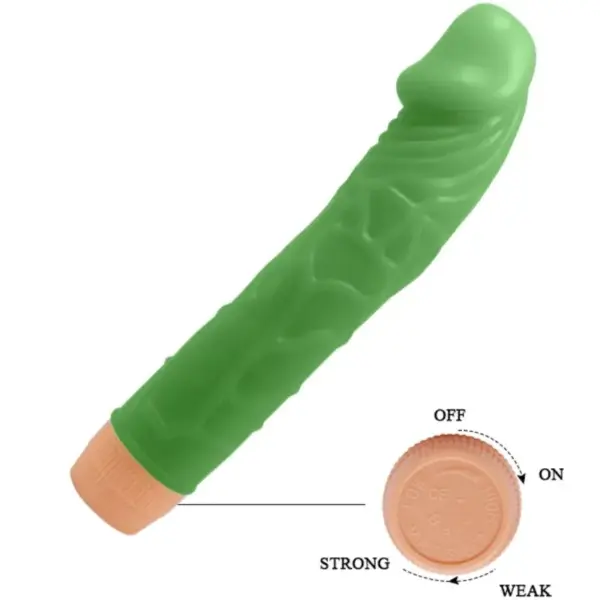 BAILE - Vibrador Realista Verde de 22.5 cm para Experiencias Inolvidables - Imagen 4