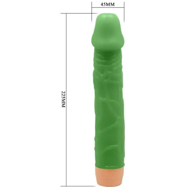 BAILE - Vibrador Realista Verde de 22.5 cm para Experiencias Inolvidables - Imagen 5