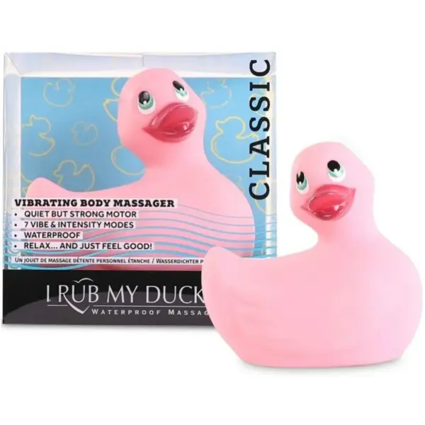 BIG TEASE TOYS - I RUB MY DUCKIE CLASSIC PATO VIBRADOR ROSA - Imagen 2