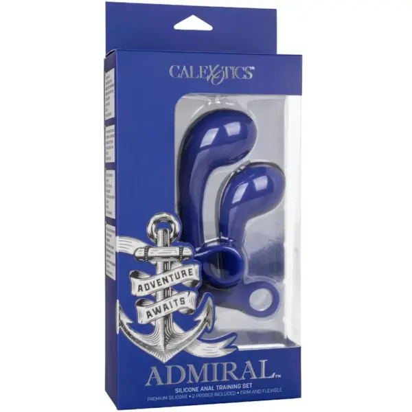 CalExotics - Admiral Set 2 Plug Anal Azul para Entrenamiento Erótico - Imagen 5