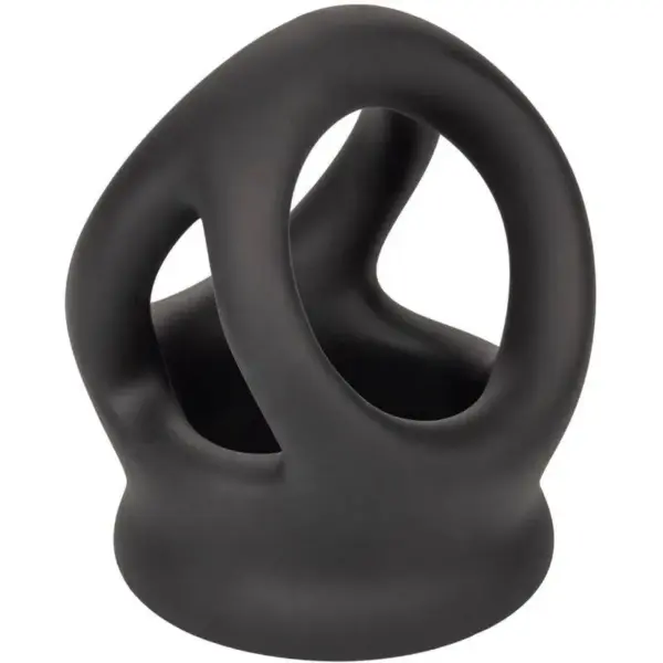 CalExotics - Alpha Anillo de Jaula Doble Negro para Placer Masculino - Imagen 3