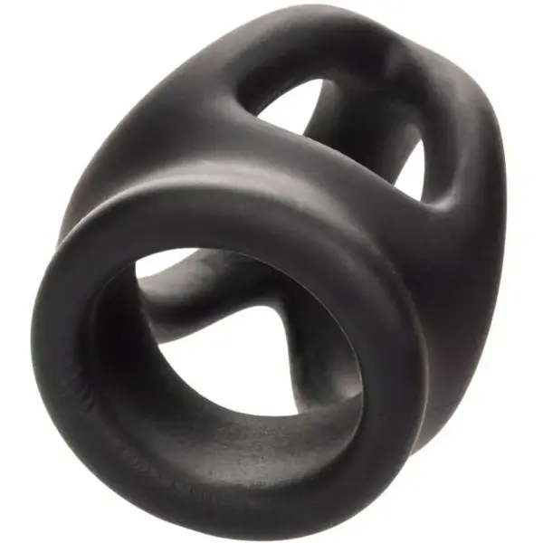 CalExotics - Alpha Anillo de Jaula Doble Negro para Placer Masculino - Imagen 6