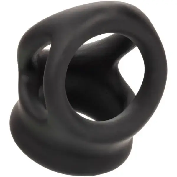 CalExotics - Alpha Anillo de Jaula Doble Negro para Placer Masculino - Imagen 7