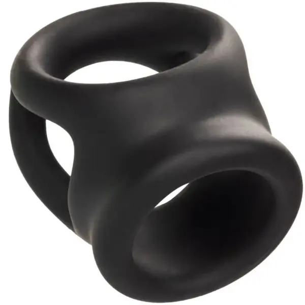 CalExotics - Alpha Anillo de Jaula Doble Negro para Placer Masculino - Imagen 8