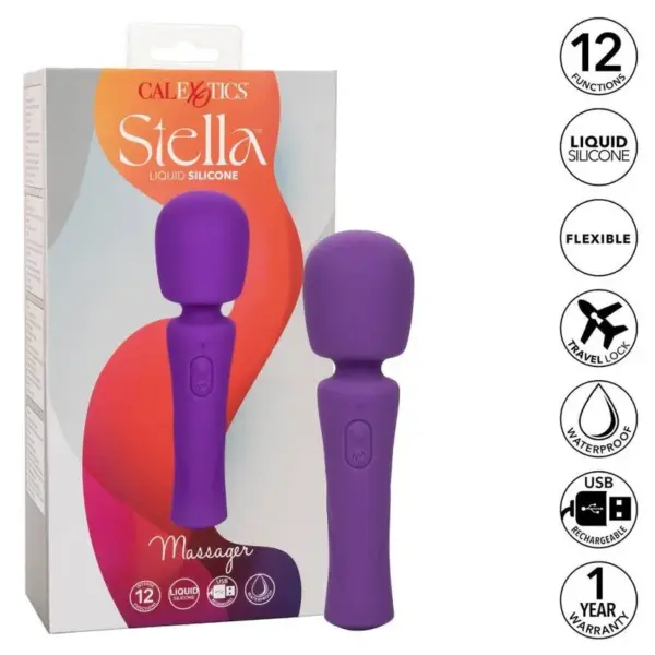 CALEXOTICS - Masajeador Stella Violeta con 12 Funciones de Vibración - Imagen 2