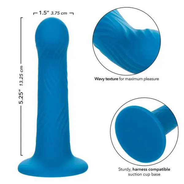 CALEXOTICS - Wave Rider Ripple Plug Anal Azul - Imagen 7