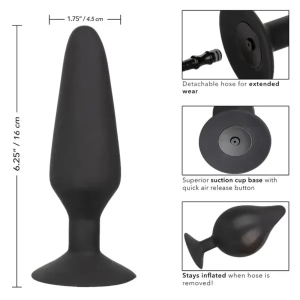 CalExotics - Plug anal inflable de silicona XL - Imagen 7