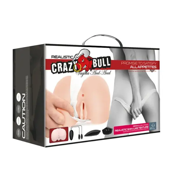 Crazy Bull - Vagina y Ano Realistas con Vibración Posición 8 - Imagen 11