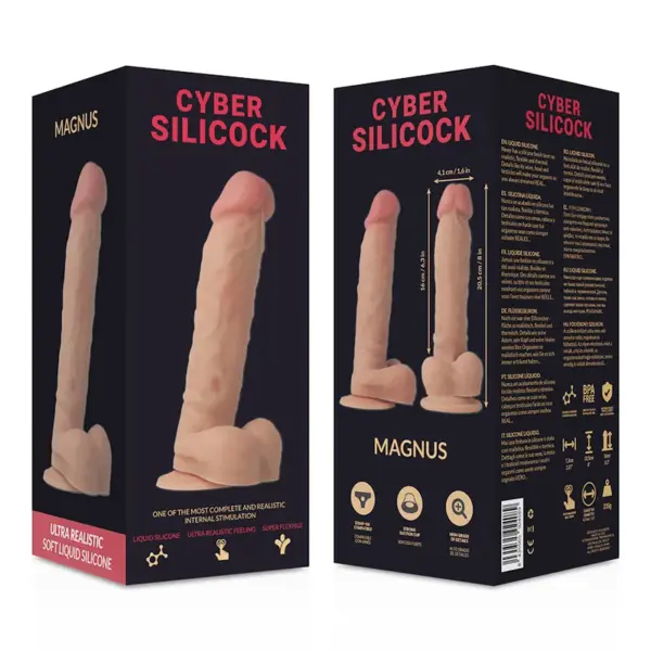 Cyber Silicock - Arnés de Silicona Líquida Magnus 20.5 cm - O - 4.1 cm - Imagen 8